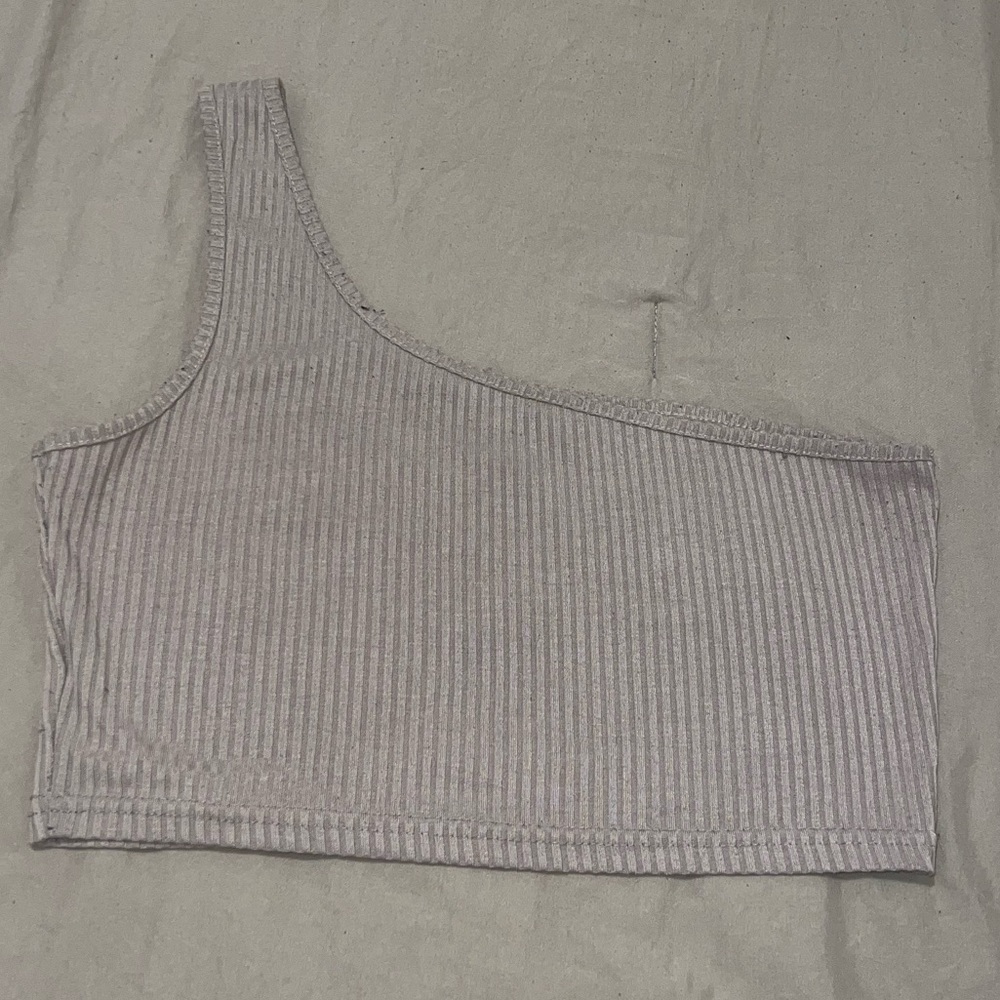 SHEIN one shoulder cropped top